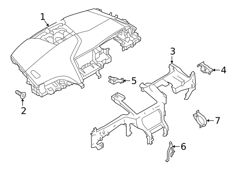 Instrument Panel for 2019 Jaguar I-Pace #1