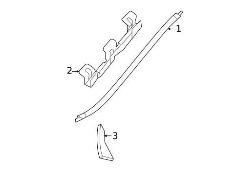 Exterior Trim - Pillars for 2022 Mercedes-Benz GLS 63 AMG&reg; #0