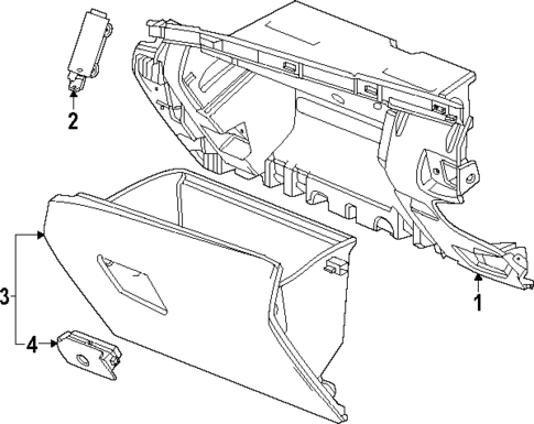 Glove Box for 2025 GMC Yukon #0