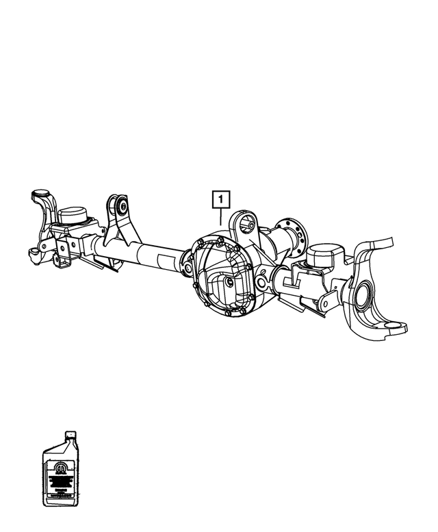 68017169AD - : Service Front Axle for Mopar Image
