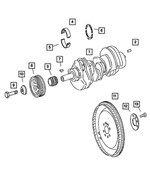 68045259AA - : Crankshaft Bearing, Upper, Crank Shaft for Dodge: Sprinter 2500, Sprinter 3500 | Jeep: Grand Cherokee Image
