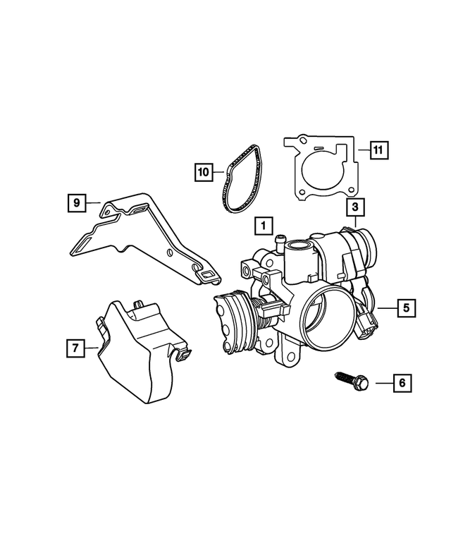 4891440AA - : Throttle Body for Mopar Image