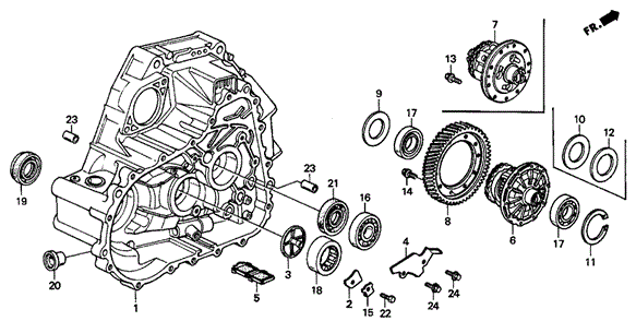 MT Clutch Housing for 1999 Acura Integra #0