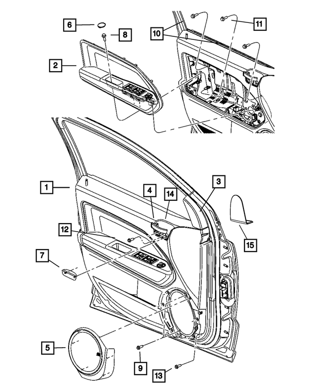 1UC261DVAB - : Front Door Trim Panel, Right for Mopar Image
