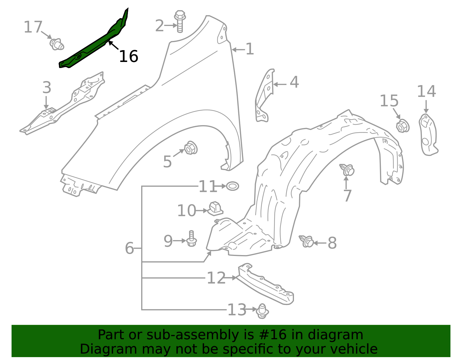 2014-2018 Subaru Forester Cover 57256SG030 | Subaru Parts Store