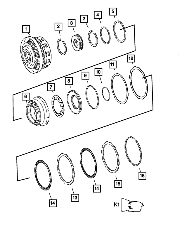 5183860AA - NAG1; W5A380; 5-Speed; Automatic Transmission: Support Disc for Mopar Image