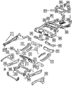 68087228AF - Frame, Bumper and Fascia: Rear Axle Subframe for Mopar Image