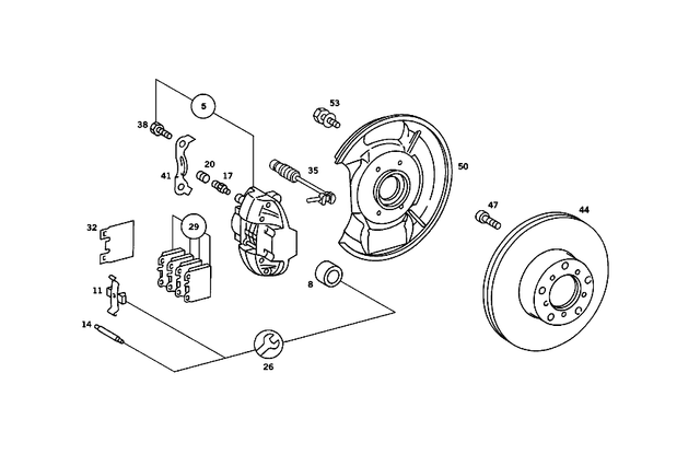 1164210612 - : Brake Disk for Mercedes-Benz Image