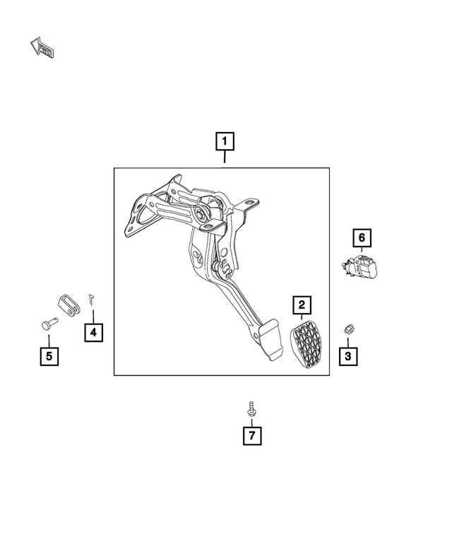 68337481AA - : Brake Pedal for Mopar Image
