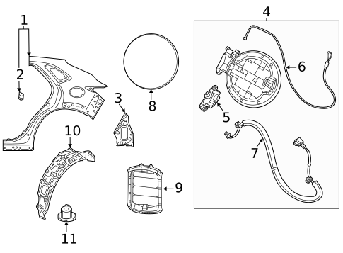 Fuel Door for 2020 Mazda CX-30 #0