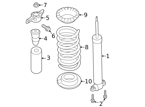 Shocks & Components for 2017 Ford Fusion #1