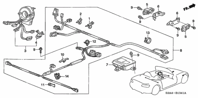 SRS Unit ('06-) for 2006 Honda S2000 #0