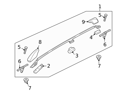 Luggage Carrier for 2009 Volvo V70 #0