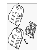 88400T4030PK7 - Body: Seat Back Assembly for Genesis: G90 Image