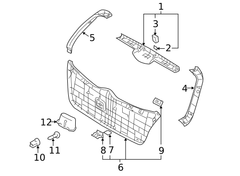 Interior Trim for 2007 Kia Rio5 #0