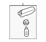 97063213501 - Body: Warning Lamp for Porsche: 911, Boxster, Panamera Image