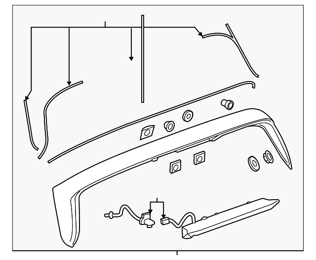 2016-2022 Chevrolet Spark Primed Rear End Spoiler 42562873 | TascaParts.com