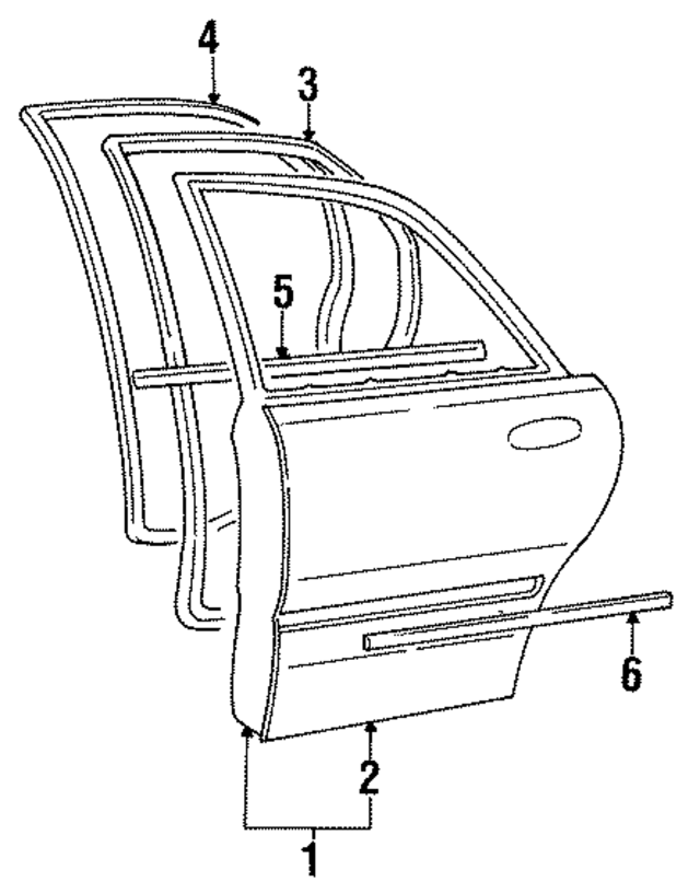 8321034100 - : Weatherstrip for Hyundai Image