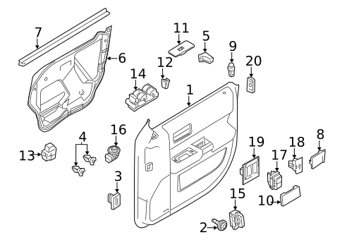 Front Door for 2014 Ford Flex #0