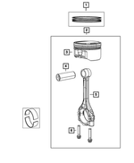 68090673AA - Engine: Piston Pin And Rod for Mopar Image