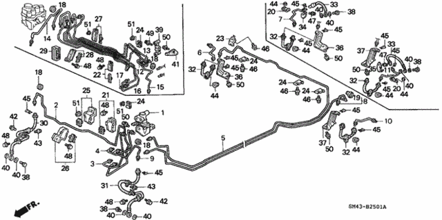 Brake Lines (2) for 1993 Honda Accord #0