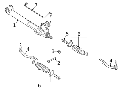 Steering Gear & Linkage for 2005 Isuzu Ascender #0
