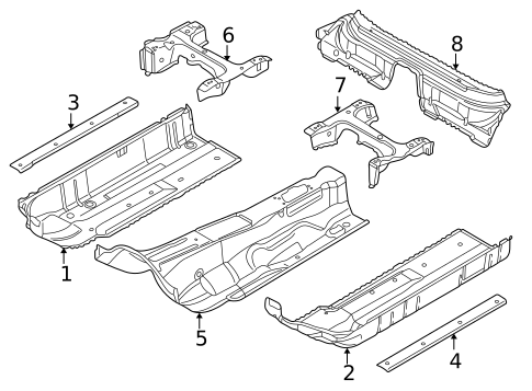 Floor & Rails for 2005 Audi A4 Quattro #0