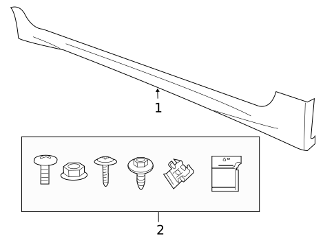 Exterior Trim - Pillars for 2008 Honda Civic #0