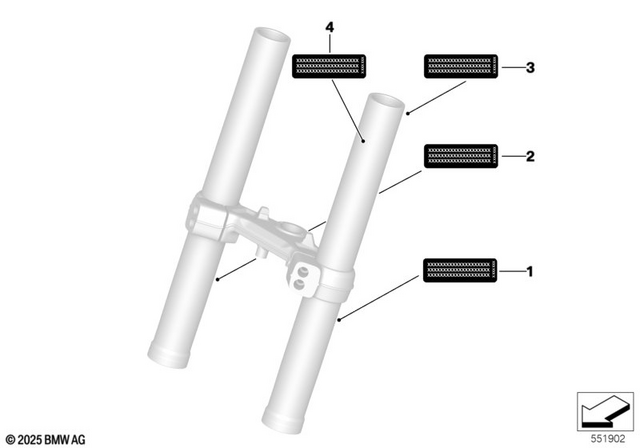 71228875731 - Parts and Accessories for Engine / Chassis: Label "Emission Control Information" - Usa/can for BMW-Motorrad Image image