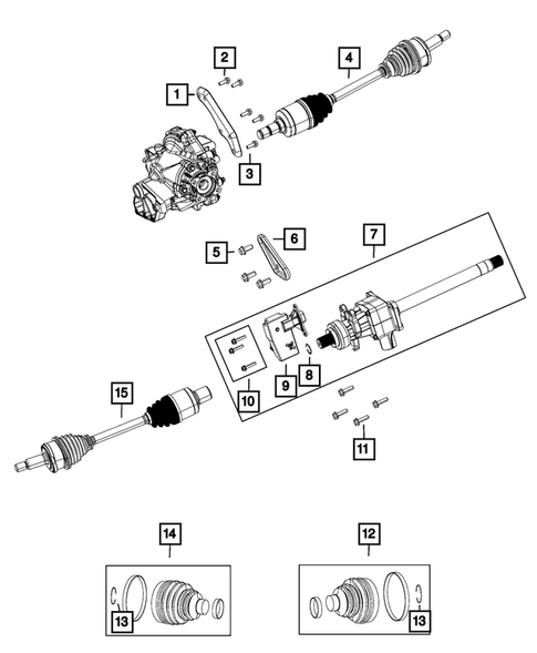 Front Axle Drive Shafts for 2014 Chrysler 300 #0