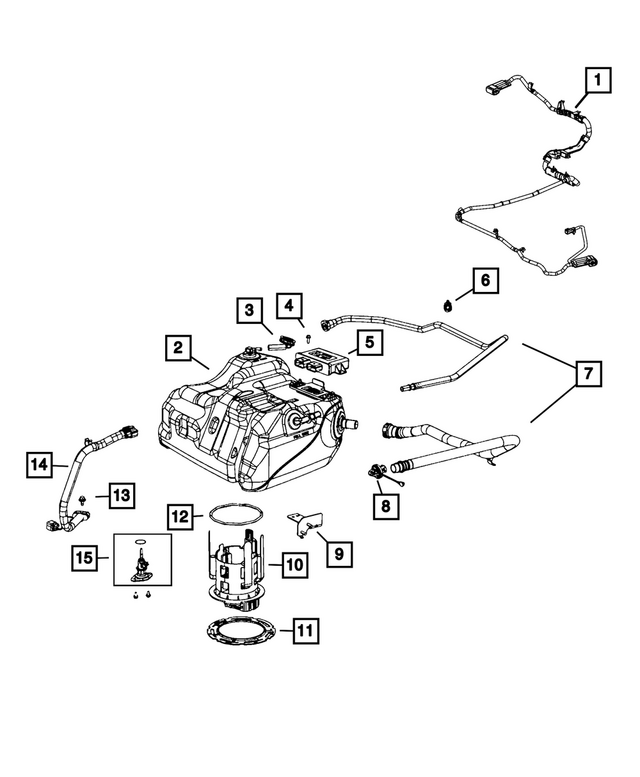 57009104AB - Emission Controls: Urea Filler Tube Assembly for Mopar Image image