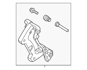 BRBCR273 - Brakes: Motorcraft™ Disc Brake Caliper Bracket for Ford Image