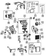 68264958AA - Air Conditioners and Heaters: A/c And Heater Housing for Dodge: Dart Image
