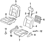 81132SV1L12 - : Seat Cushion Pad for Honda: Accord Image