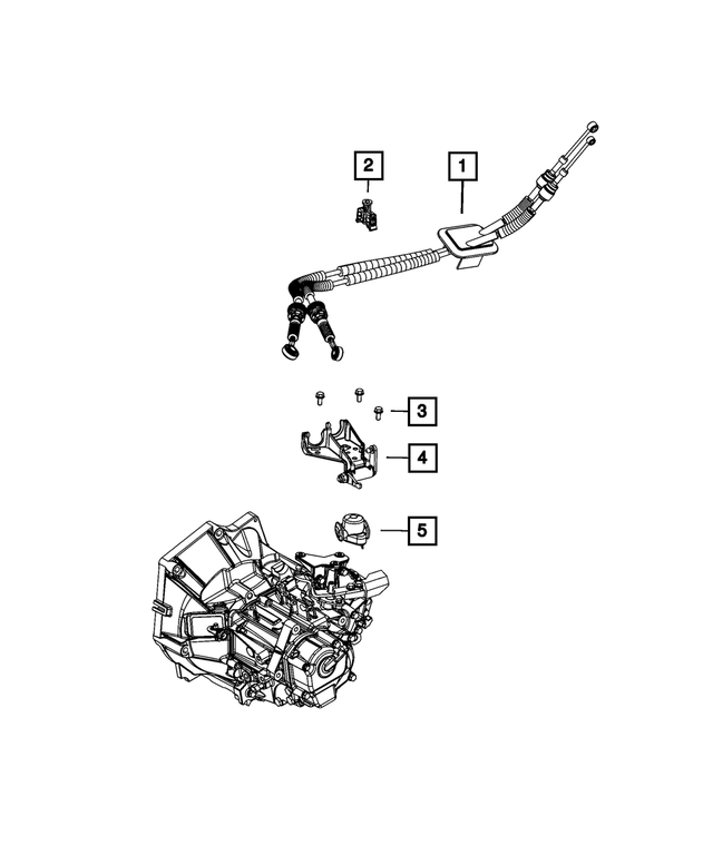 4670629AB - Transmission: Gearshift Control Cable for Mopar Image