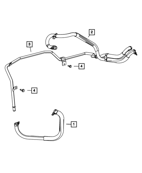 Air Conditioner and Heater Plumbing for 2010 Chrysler Sebring #2