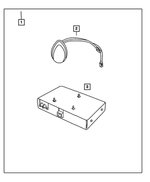 5064020AJ - Mopar Accessories - Component Parts: Satellite Receiver for Chrysler: Pacifica, PT Cruiser, Sebring, Town &amp; Country | Dodge: Caravan, Grand Caravan, Neon, Ram 1500, Ram 2500, Ram 3500, Stratus | Jeep: Liberty, Wrangler Image