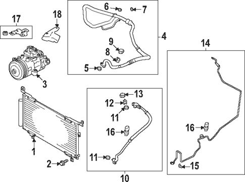 Condenser, Compressor & Lines for 2025 Subaru WRX #0