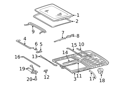 Sunroof for 2002 Mercedes-Benz S 430 #0