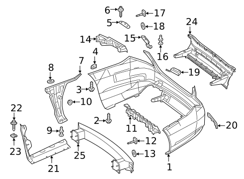 Bumper & Components - Rear for 2018 Mercedes-Benz S63 AMG #0