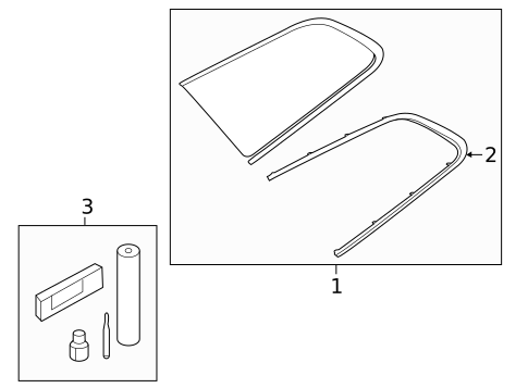 Glass & Hardware for 2021 Volvo V90 #0