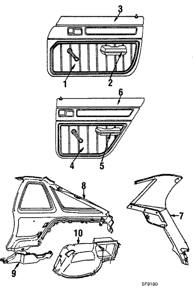 J082AB2 - Body: Trim Panel for Mopar Image