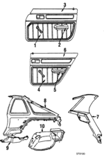 J082AB2 - Body: Trim Panel for Dodge: Charger, Omni Image