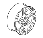 42700SZTC81 - : 2016 Honda CR-Z - Disk Aluminum Wheel (16X6J) (Kosei) for Honda: CR-Z Image