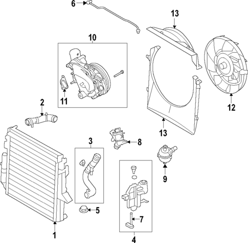 Water Pump for 2022 Land Rover Range Rover Sport #1
