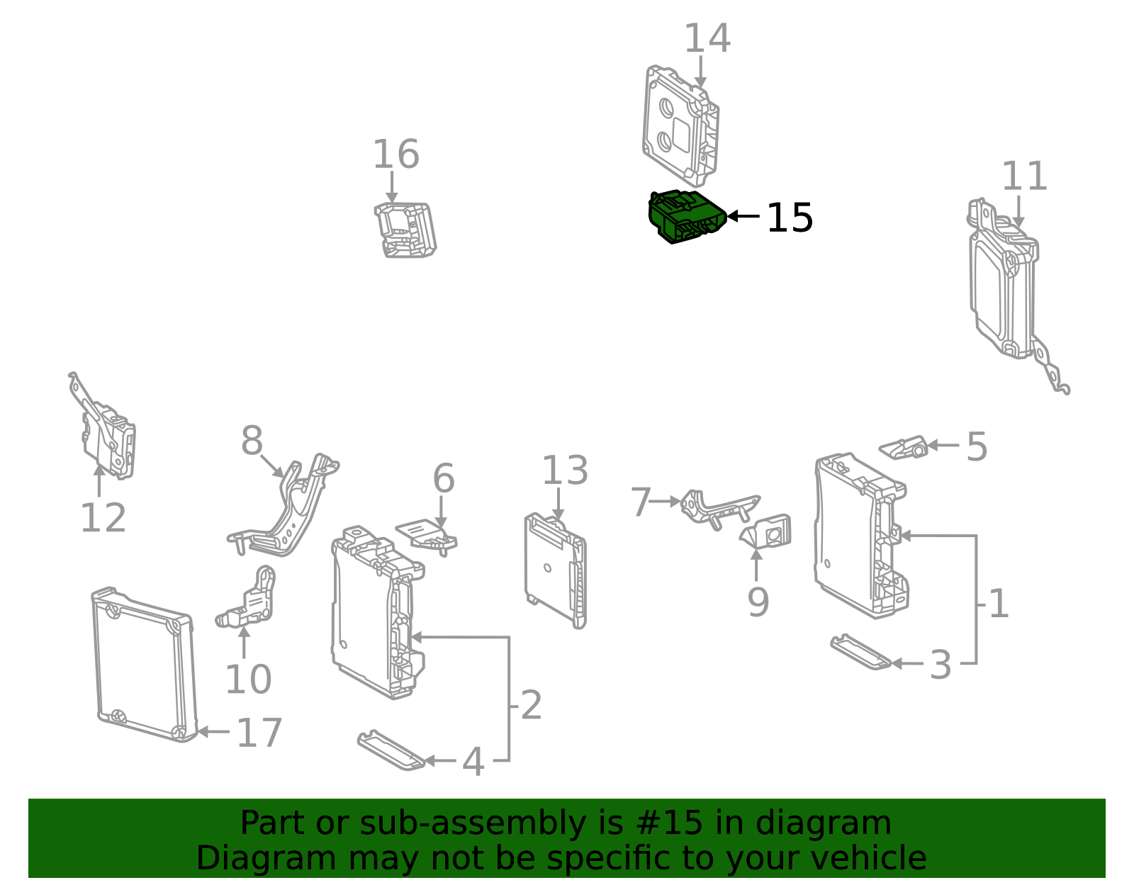 2021-2023 Toyota Mirai Control Module 82644-50030 | Toyota Parts Center