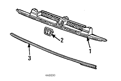 Grille & Components for 1986 Honda Prelude #0
