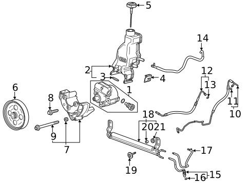 Pump & Hoses for 2023 GMC Sierra 3500 HD #0