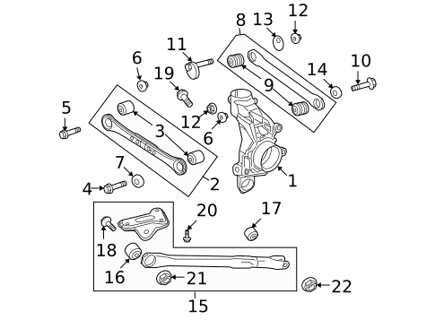 Rear Suspension for 2010 Land Rover LR2 #1