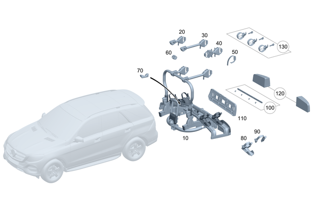 984020365 - Rear End Carrier Systems: Tensioning Strap for Mercedes-Benz Image